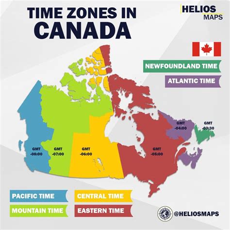 canada time zone gmt